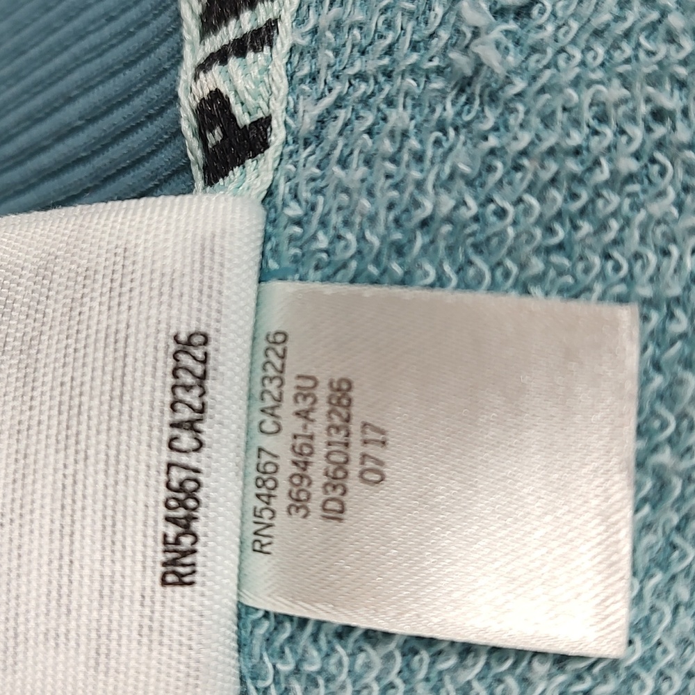 Pink Victoria Secret Long Sleeve Blue Turquoise 1/4 zip up Women Size X Small - Picture 9 of 11